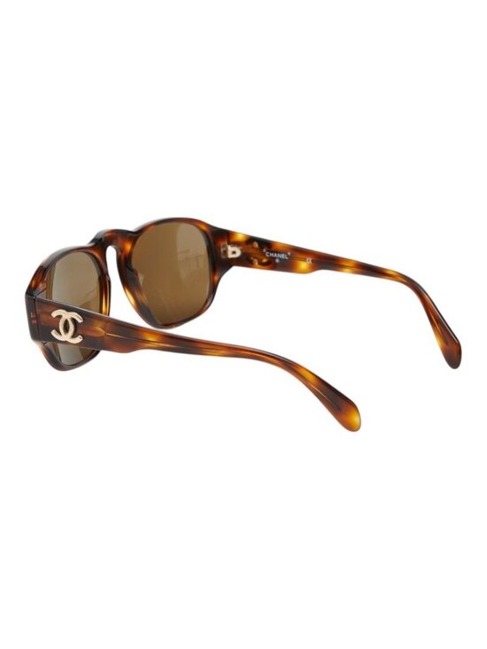 Chanel CC Logo Sunglasses Brown Acetate 1- Eyewear main image 6